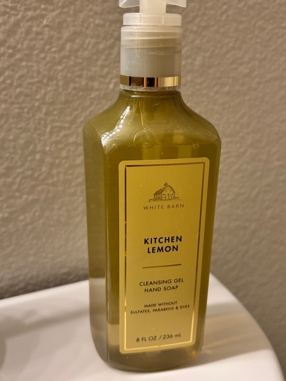 White Barn Kitchen Lemon Hand Soap - Yellow Bottle